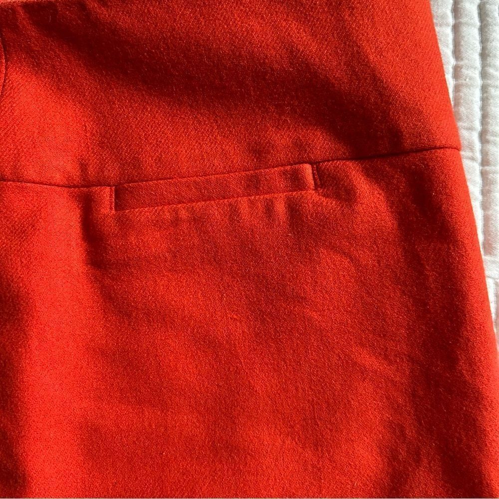 GAP Women’s Orange Wool Lined Zip Up Mini Skirt Size 4 - Picture 13 of 14